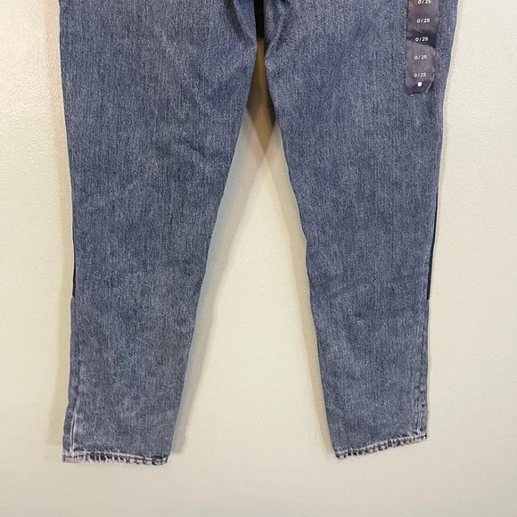 LUCKY BRAND Womens Blue Sienna Slim Patch Boyfriend Belted Bow Jeans Size 25 NWT - Picture 9 of 9